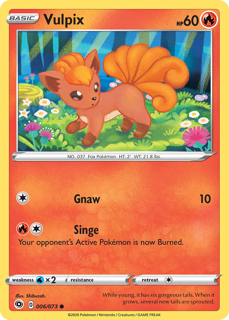 VULPIX C 006/073 CHAMPION\'S PATH POKEMON LP. VULPIX C 006/073 CHAMPION\'S PATH POKEMON LP.
