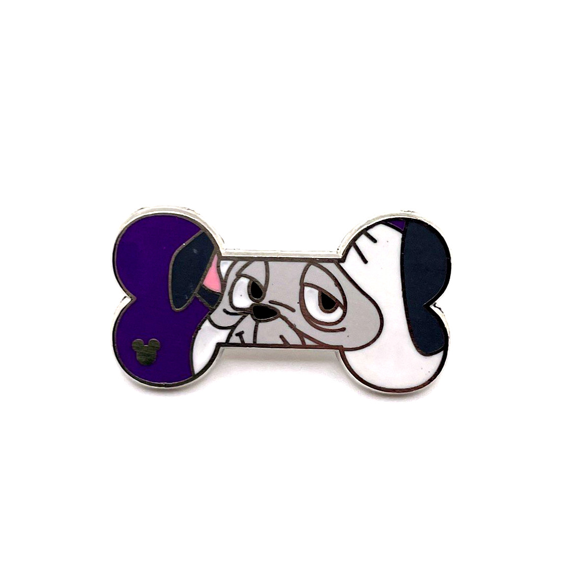 Disney HKDL 2019 Hidden Mickey Dog Bone Pocahontas Percy Purple Bone Pin