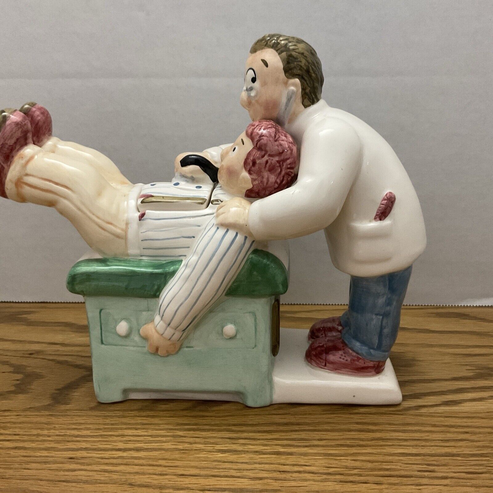 Collectable VGT Ceramic Lotus 1995 Doctor And Patient Humorous Teapot