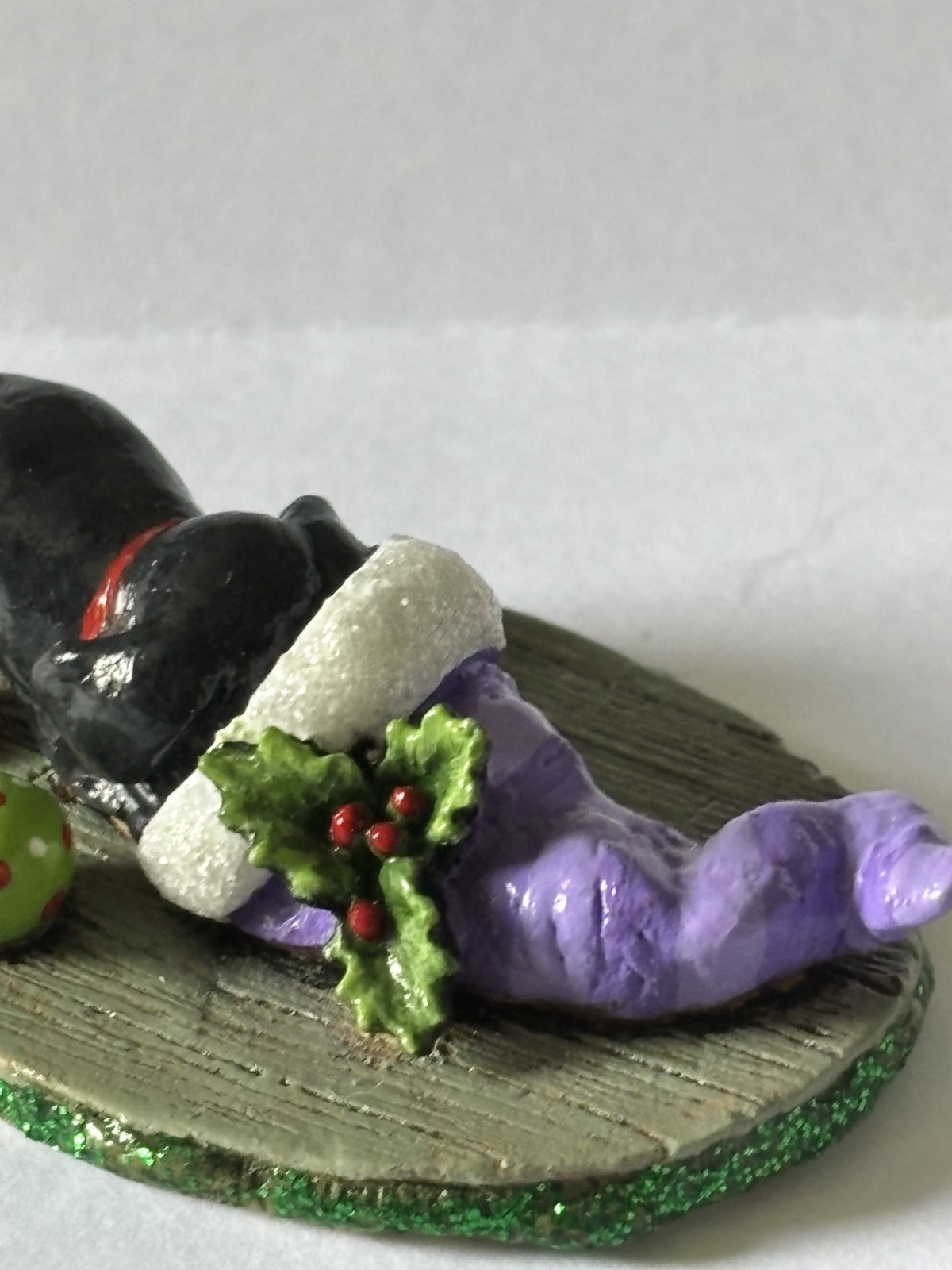 Wee Forest Folk - M-286A Naughty or Nice Black Puppy New, never displayed