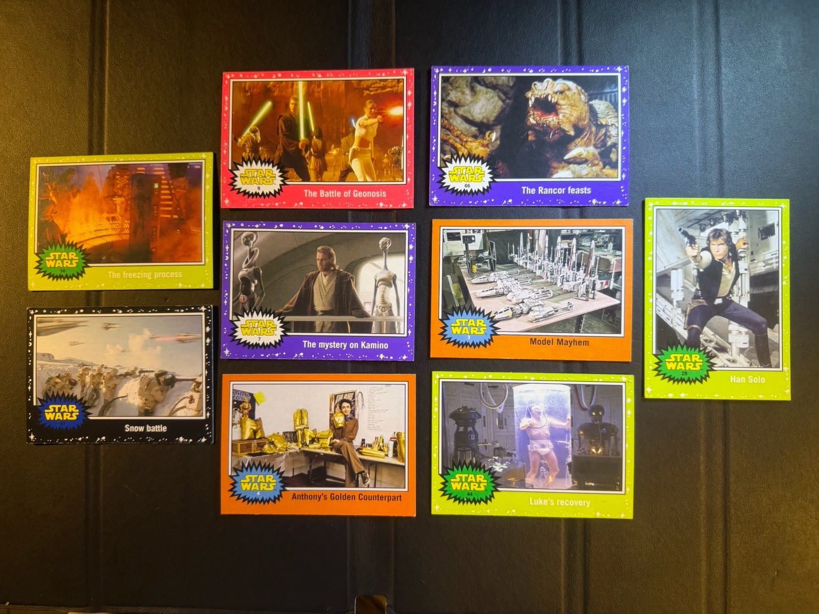 2015 Topps Star Wars Journey to Force Awakens Lot (9) Parallels Luke Vader Han