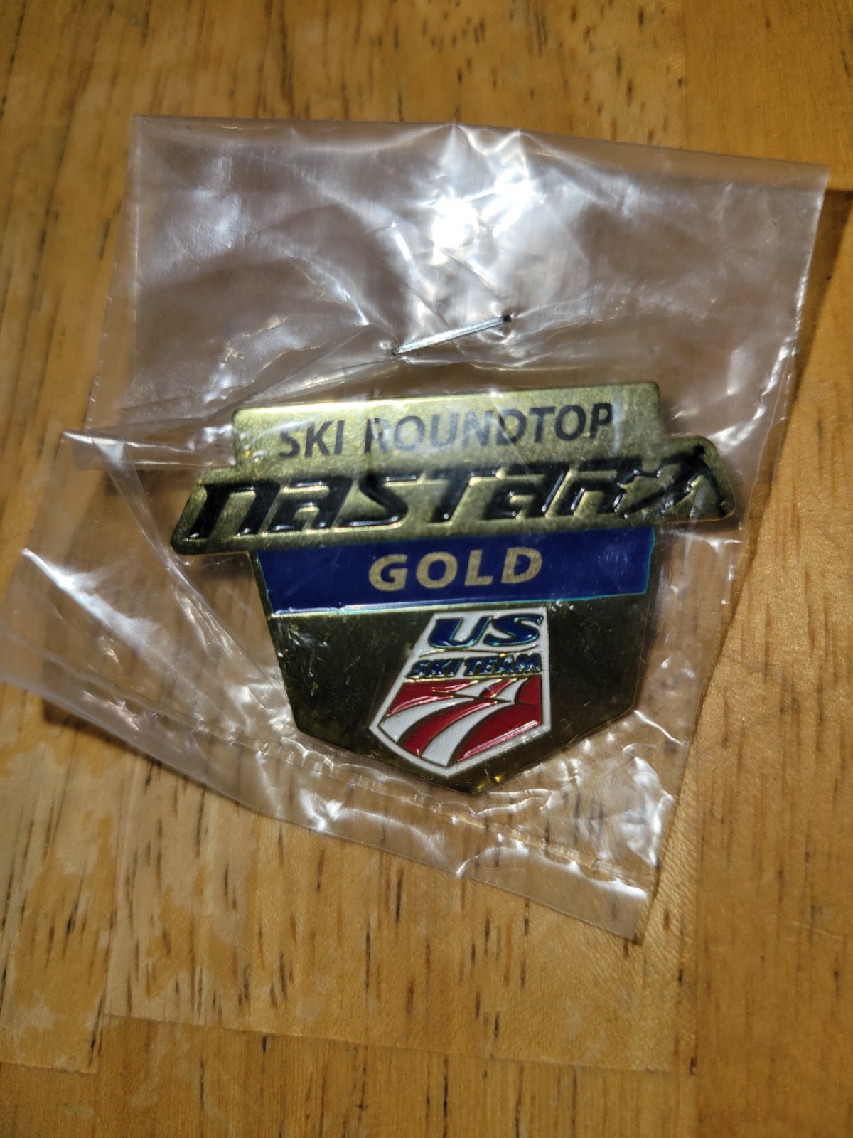 SKI ROUNDTOP NASTAR GOLD US SKI TEAM PIN SKI ROUNDTOP NASTAR GOLD US SKI TEAM PIN