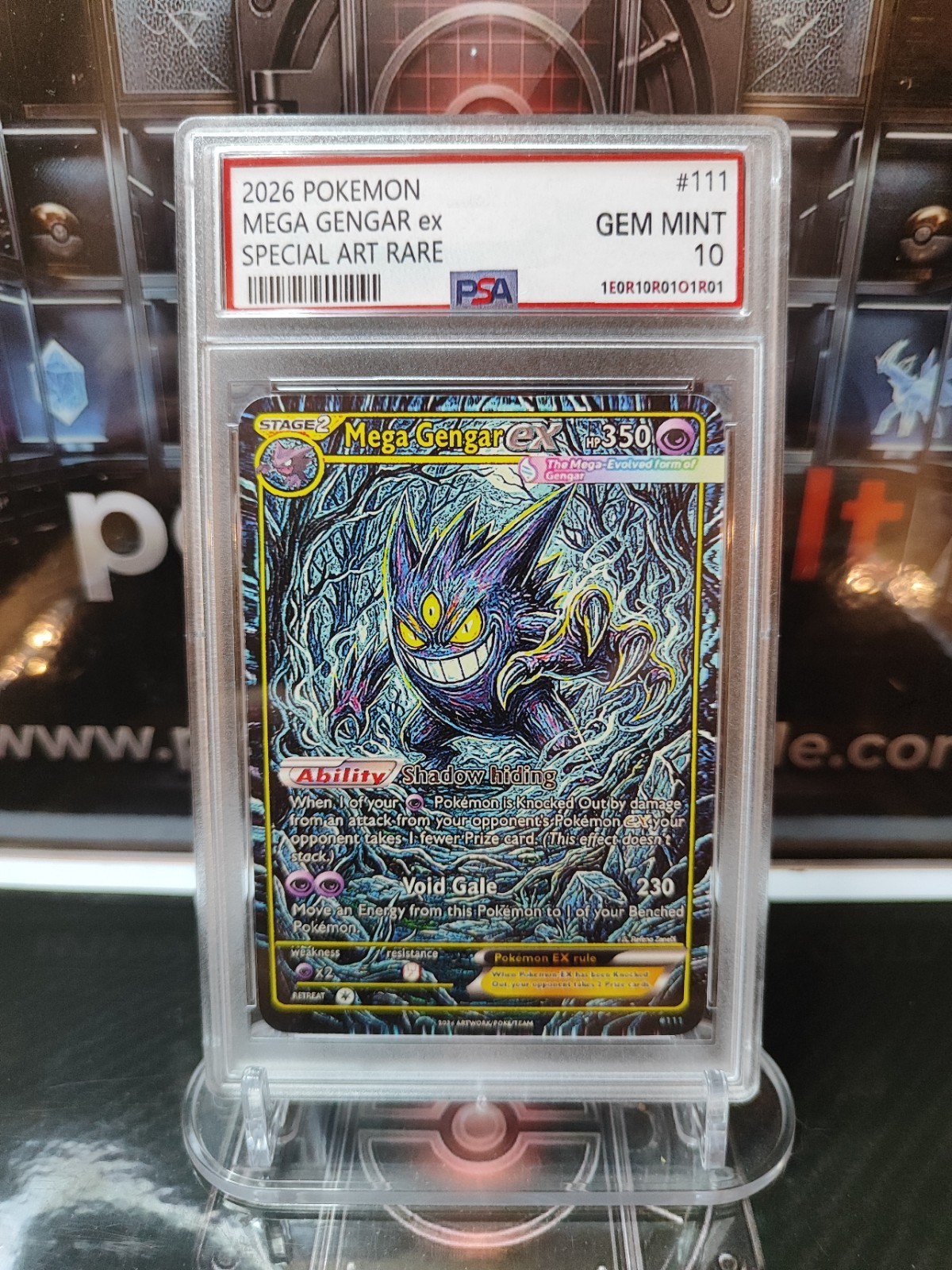 Pokemon Mega Gengar ex 2026 #111 Special Art Rare Signed - Fan Art