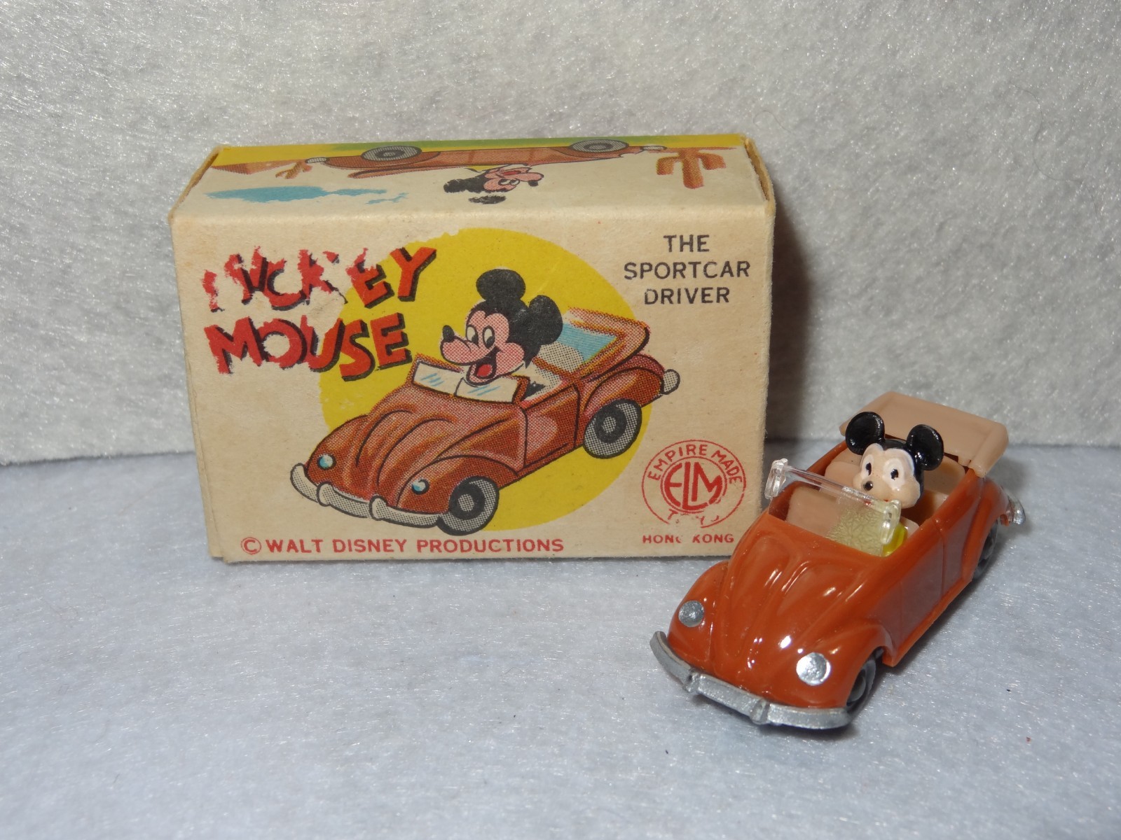Vintage Disney Mickey Mouse Box & Car 