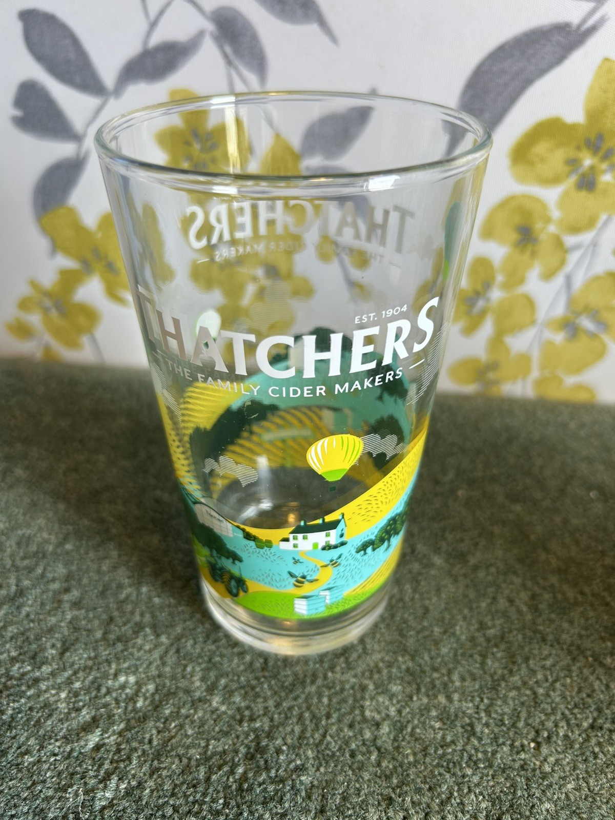 Thatchers Pint Glass cider brand new 2026 & drip mat rare Limited Edition  🍎 
