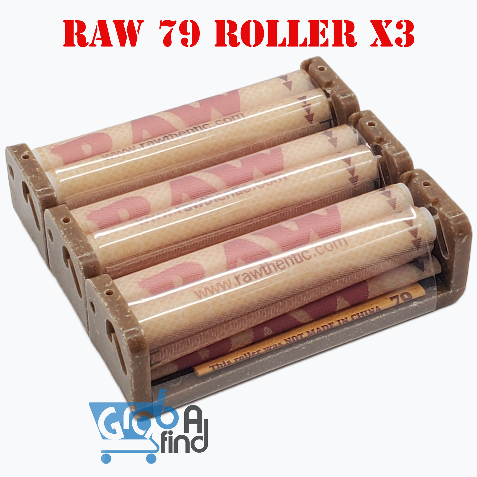 Raw Hemp Plastic Cigarette Rolling Machine, 79mm/1¼ - 3 Pack Raw Hemp Plastic Cigarette Rolling Machine, 79mm/1¼ - 3 Pack
