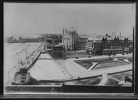 Atlantic City NJ Park Marlborough Blenheim Hotel 1900s Boardwalk Beach