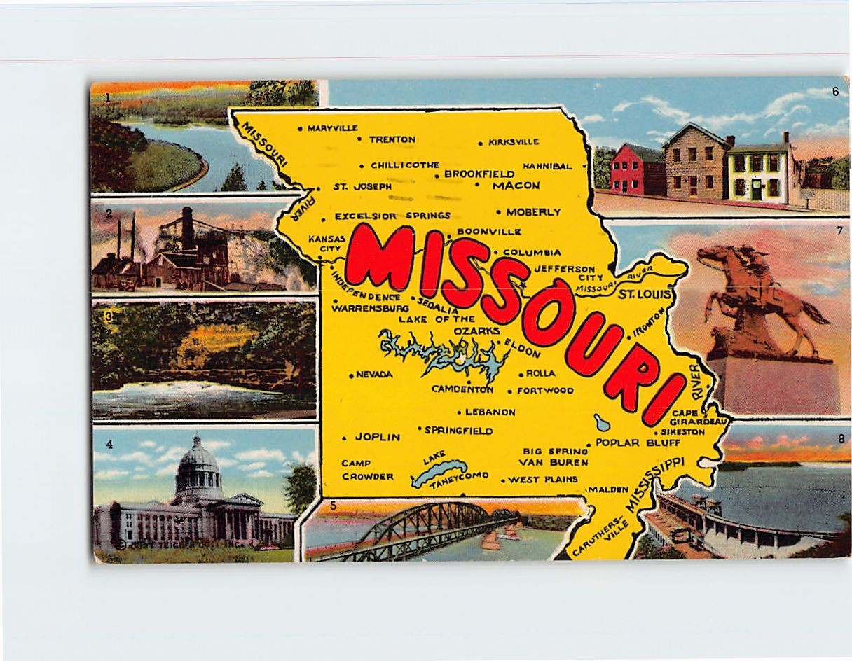 Map & Attractions Missouri USA Q-30743