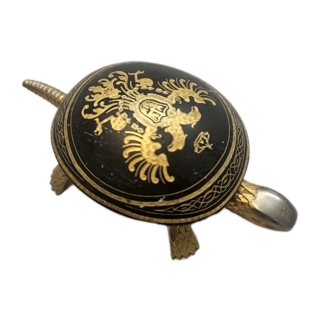 Beautiful Hotel Desk Bell Vintage BOJ Double End Ring Turtle Spain 1970's Beautiful Hotel Desk Bell Vintage BOJ Double End Ring Turtle Spain 1970's