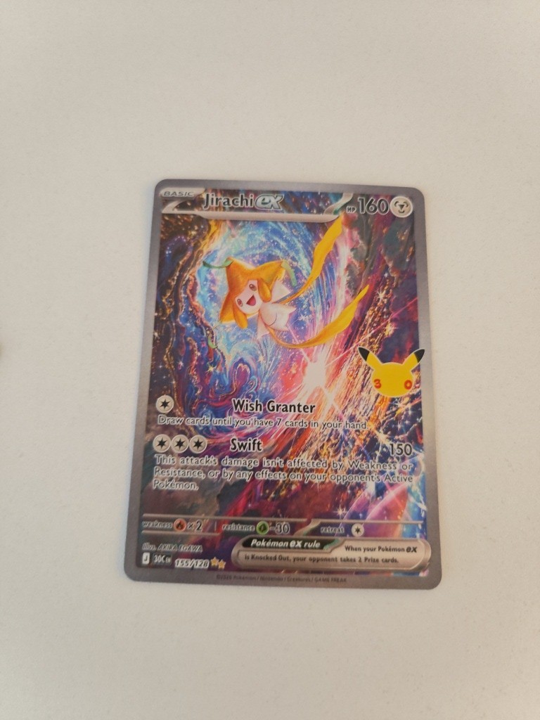 Pokémon 30th Anniversary Celebration : Jirachi ex SIR 155/128 + BUNDLE