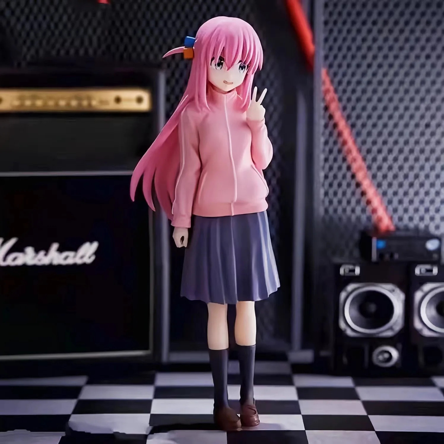 16CM Bocchi The Rock Gotoh Hitori Anime Figure Guitar Girl Model Desktop Decor 16CM Bocchi The Rock Gotoh Hitori Anime Figure Guitar Girl Model Desktop Decor