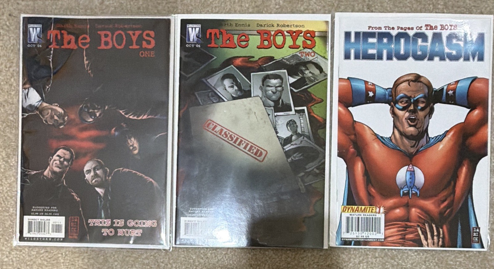 The Boys #1,#2 & Herogasm #1 Lot - WildStorm/Dynamite Garth Ennis The Boys #1,#2 & Herogasm #1 Lot - WildStorm/Dynamite Garth Ennis