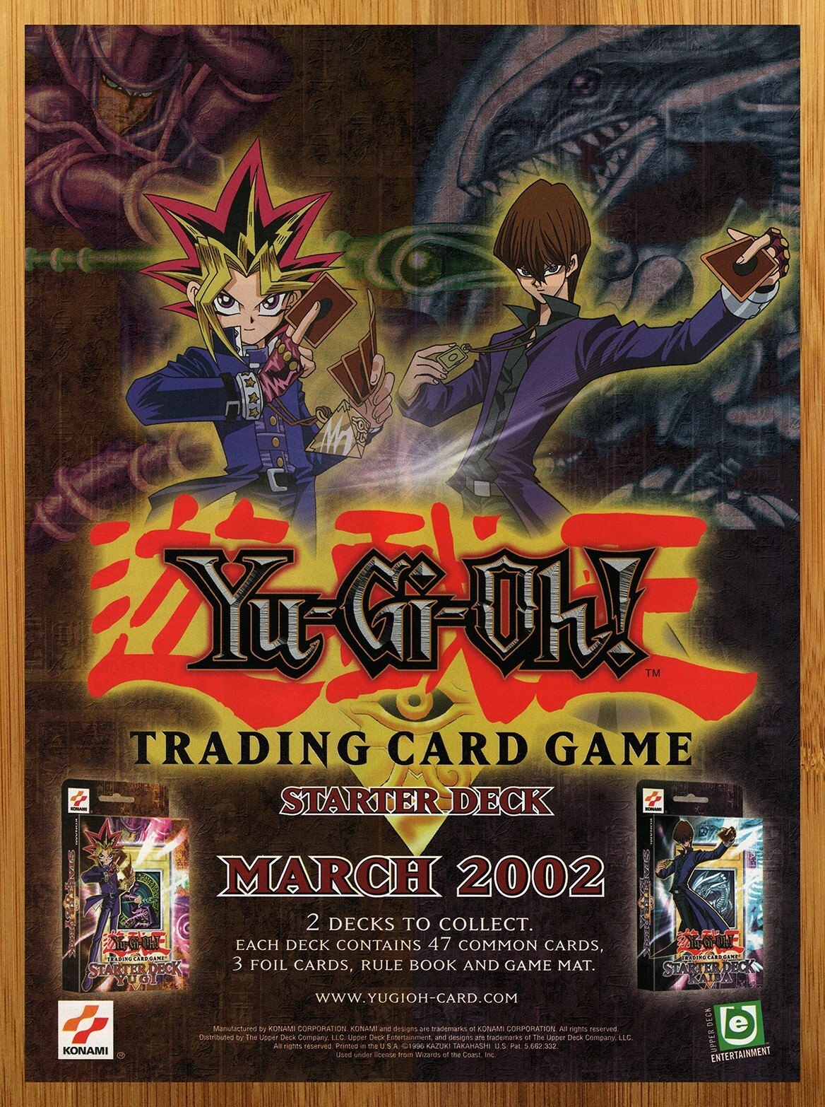 2002 Yu-Gi-Oh Trading Card Game Print Ad/Poster CCG TCG Starter Promo Art 00s