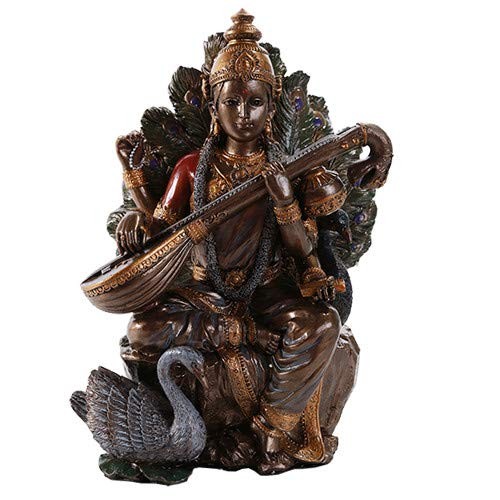 Pacific Giftware Saraswati Hindu Goddess Figurine, 8\ Pacific Giftware Saraswati Hindu Goddess Figurine, 8\