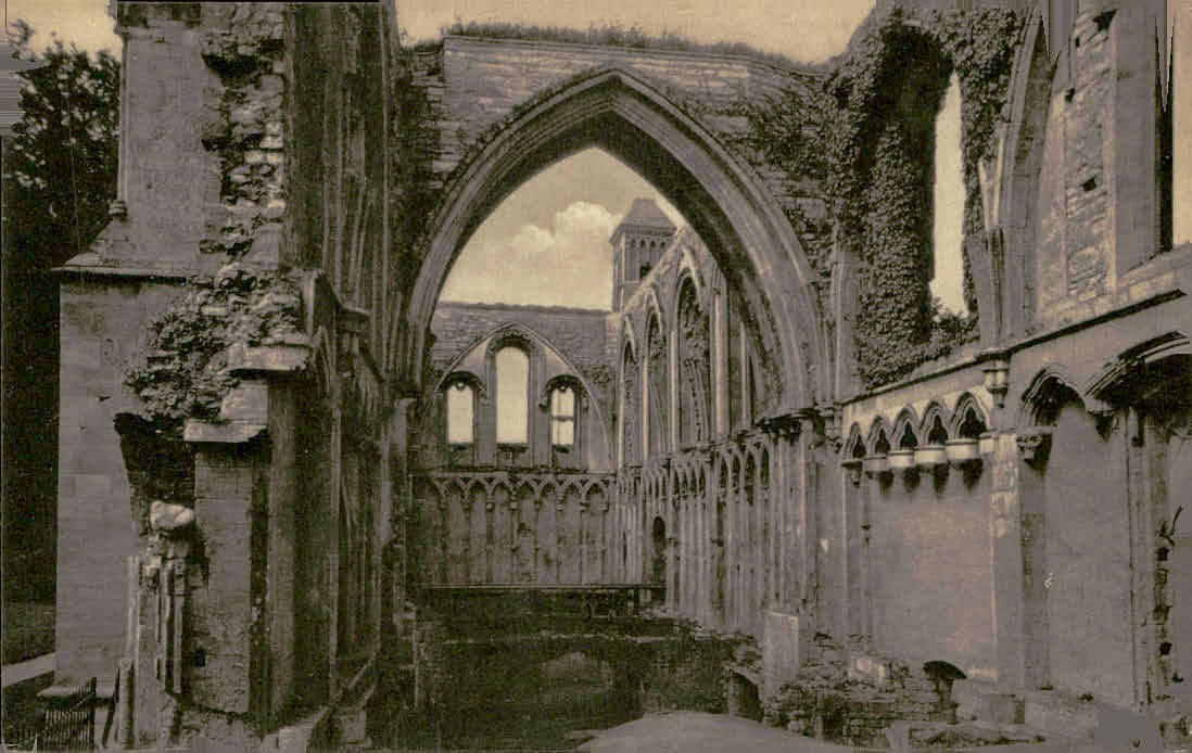 Vintage Glastonbury Abbey. Chapel of S. S. Mary and Joseph England Postcard Vintage Glastonbury Abbey. Chapel of S. S. Mary and Joseph England Postcard