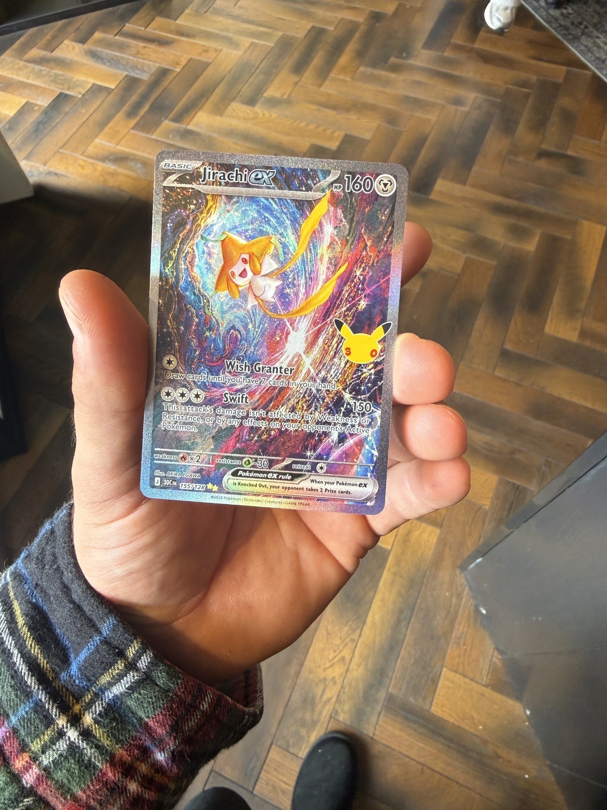 Pokemon 30th Anniversary Set Jirachi ex SIR 155/128 🔥Special Illustration Rare