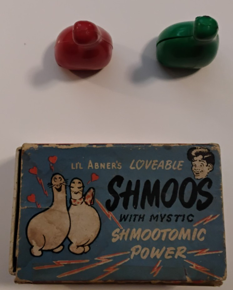 VINTAGE LIL ABNER'S LOVEABLE SHMOOS WITH MYSTIC POWER ORIGINAL BOX MAGNETIC TOY VINTAGE LIL ABNER'S LOVEABLE SHMOOS WITH MYSTIC POWER ORIGINAL BOX MAGNETIC TOY