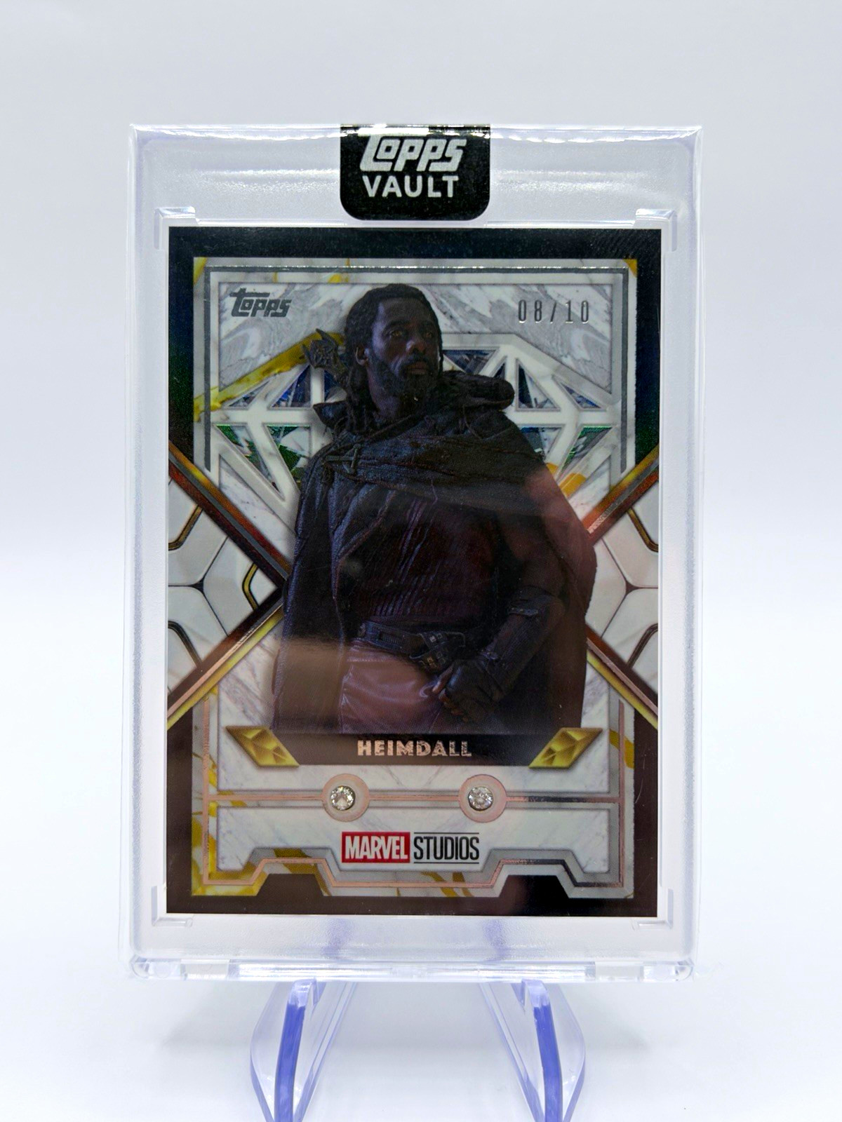2026 Topps Vault Marvel HEIMDALL Marvel Diamonds BLACK🔥 8/10 Real Gem💎 Encased 2026 Topps Vault Marvel HEIMDALL Marvel Diamonds BLACK🔥 8/10 Real Gem💎 Encased