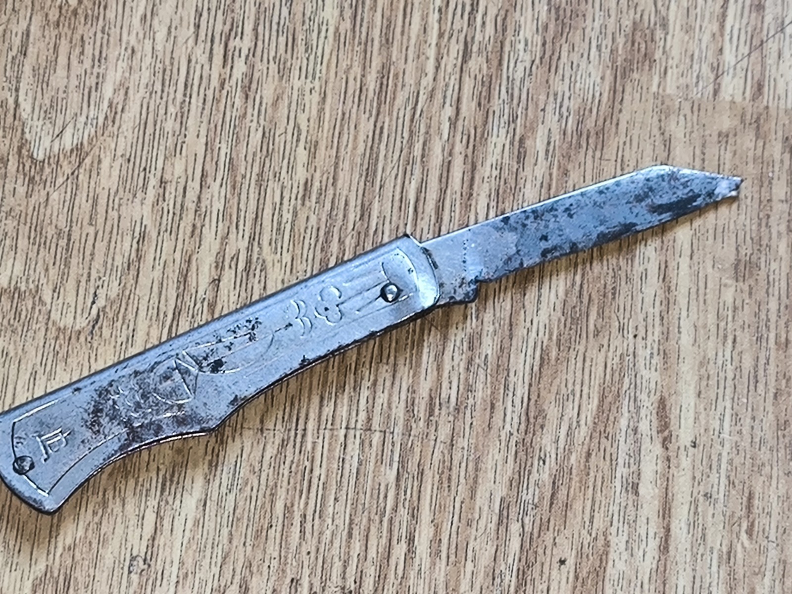 Pocket Knife Collectible Metal Folding Camping Vintage Soviet Original about 70'