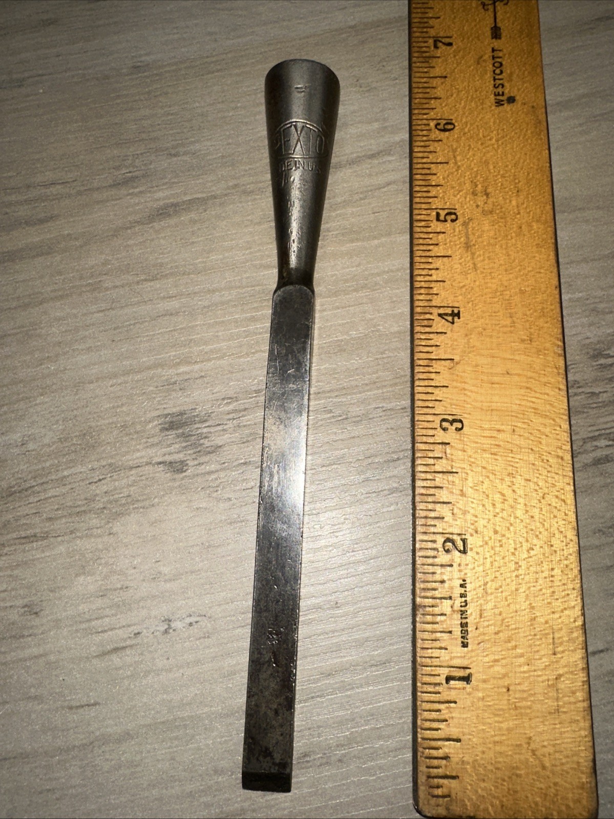 Vintage Pexto Bevel Edge Socket Chisel 6” Long High Quality Steel