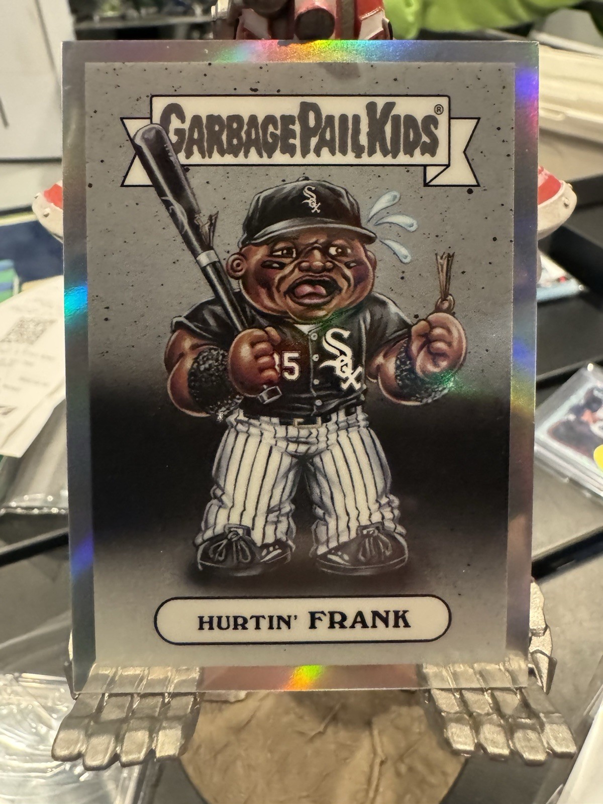 2026 Bowman Chrome Garbage Pail Kids GPK-14 Hurtin\' Frank Frank Thomas 2026 Bowman Chrome Garbage Pail Kids GPK-14 Hurtin\' Frank Frank Thomas