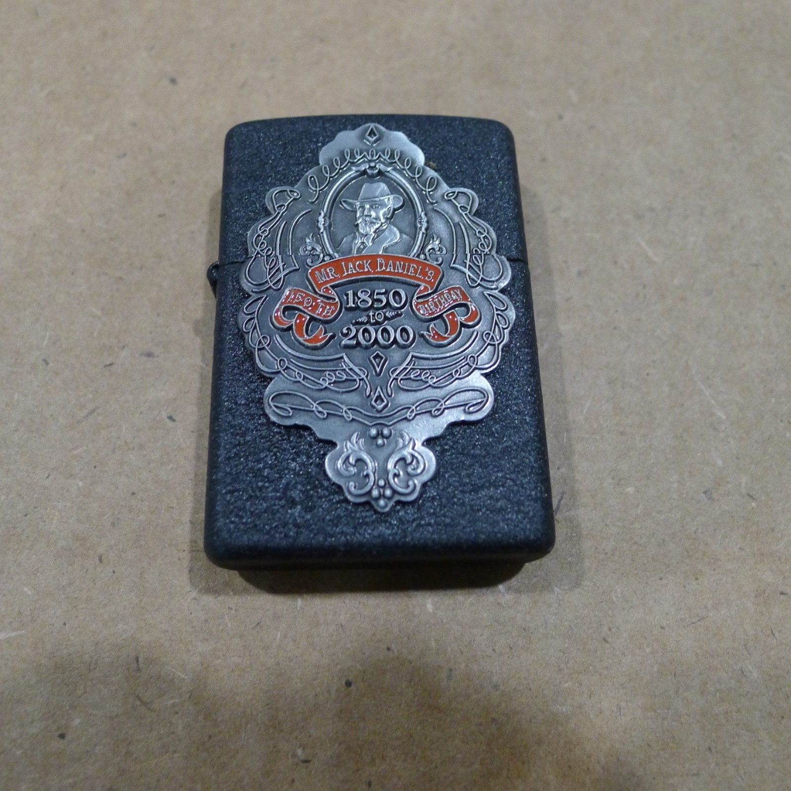 Zippo 2000 Jack Daniels 150th Birthday Black Lighter (with case) Zippo 2000 Jack Daniels 150th Birthday Black Lighter (with case)