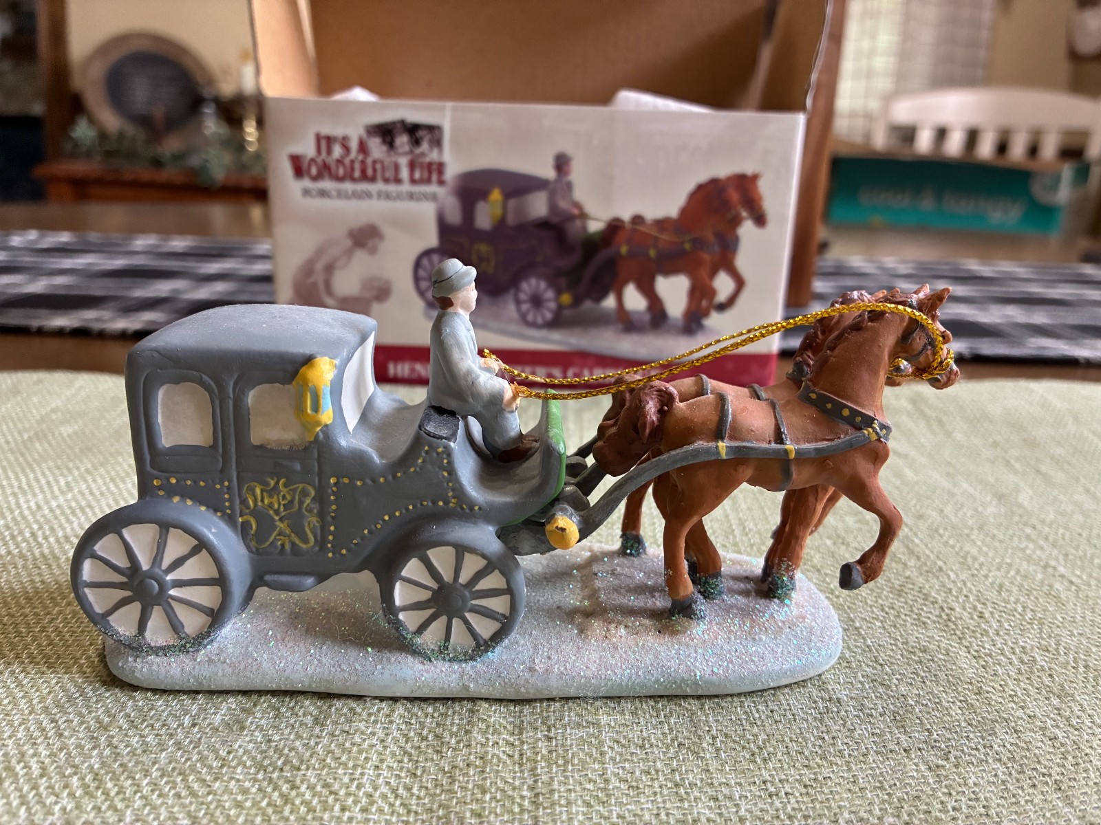 Enesco It's a Wonderful Life Holiday Village HENRY F. POTTER'S CARRIAGE