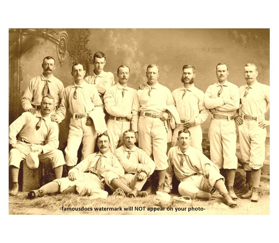 1882 New York Metropolitans Team PHOTO Mets Baseball Club 5x7