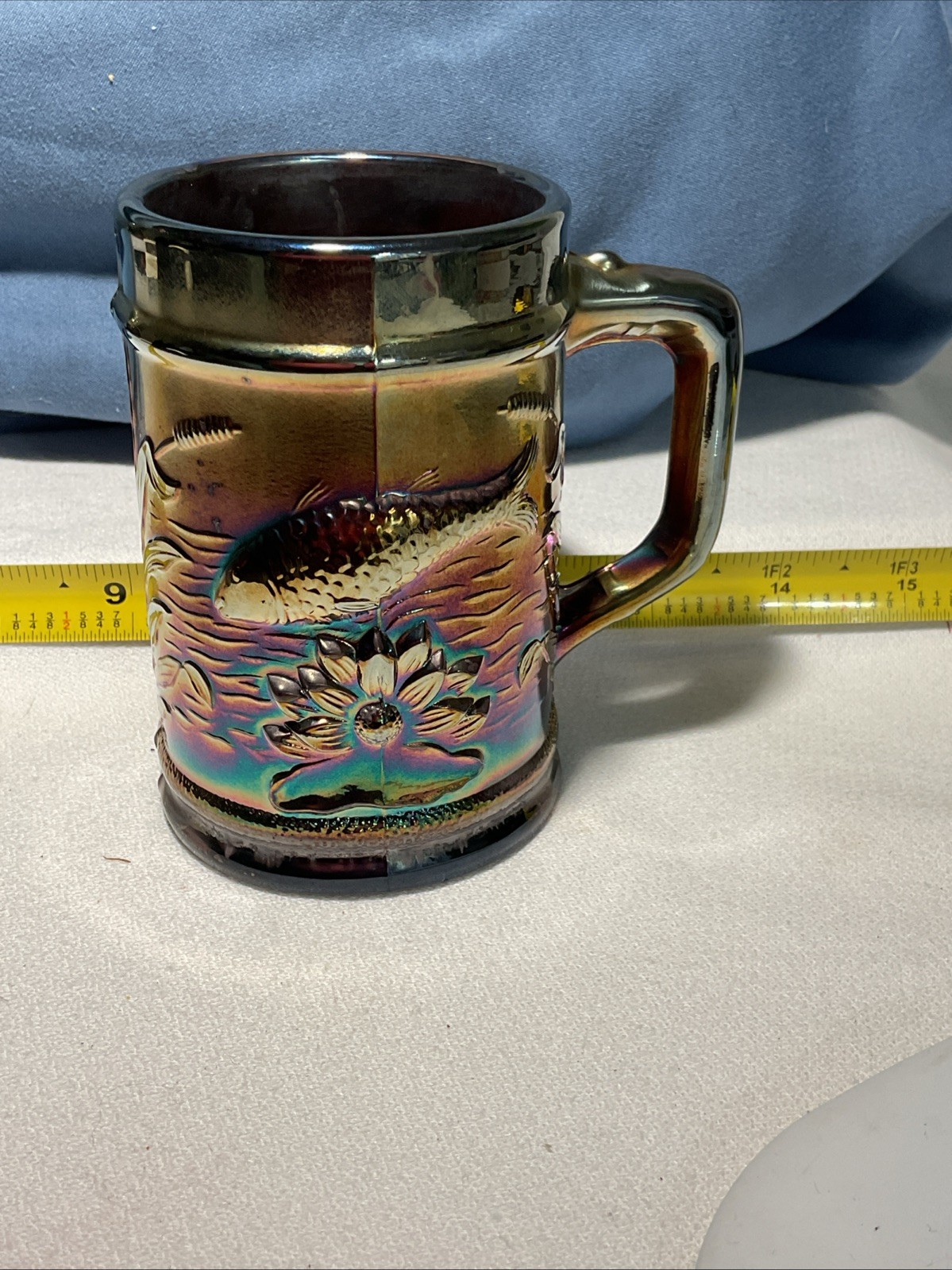 Vintage Dugan Fisherman’s Mug Purple High Iridescence
