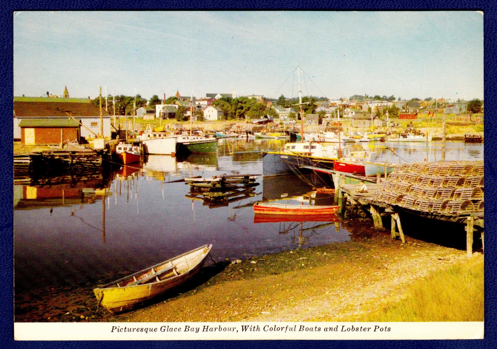 UNPOSTED POSTCARD,GLACE BAY TOWN & HARBOUR, CAPE BRETON, NS, CANADA UNPOSTED POSTCARD,GLACE BAY TOWN & HARBOUR, CAPE BRETON, NS, CANADA