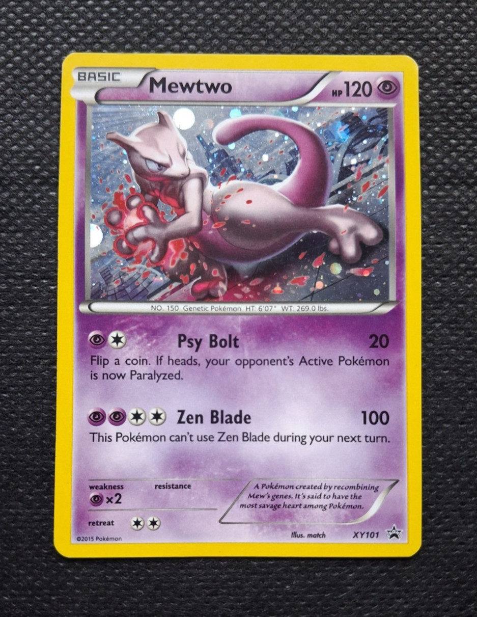 Pokémon TCG Mewtwo XY XY101 Holo Promo 2015 MP Pokémon TCG Mewtwo XY XY101 Holo Promo 2015 MP