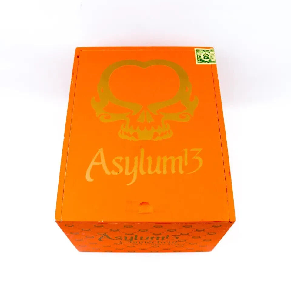 Asylum 13 Connecticut 70 x 7 Empty Wooden Cigar Box 7.5x5.75x5.75