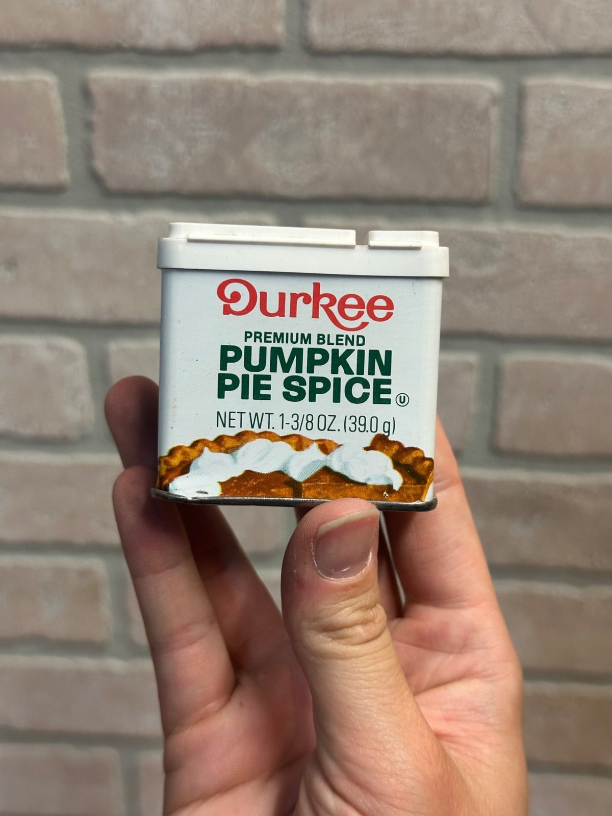 Vintage Durkee's Pumpkin Pie Spice Advertising Tin Vintage Durkee's Pumpkin Pie Spice Advertising Tin