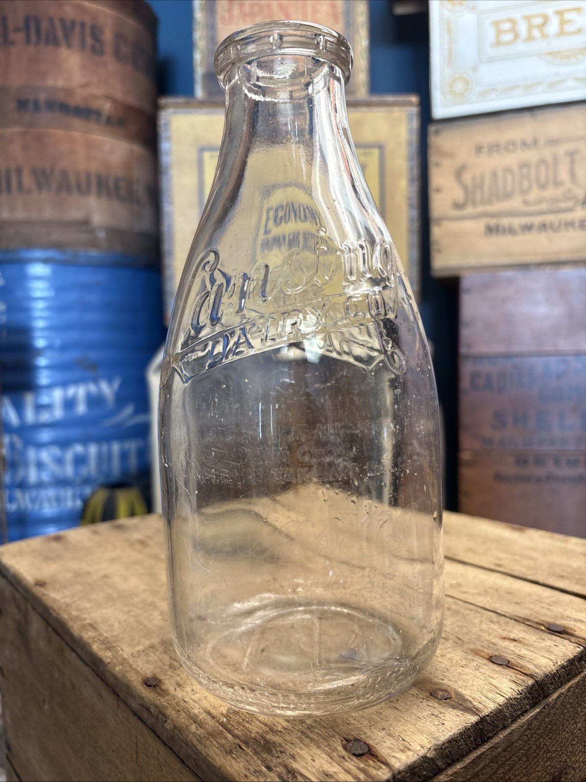 Vintage Quart Milk Bottle Lansing Dairy Company Lansing Michigan Vintage Quart Milk Bottle Lansing Dairy Company Lansing Michigan
