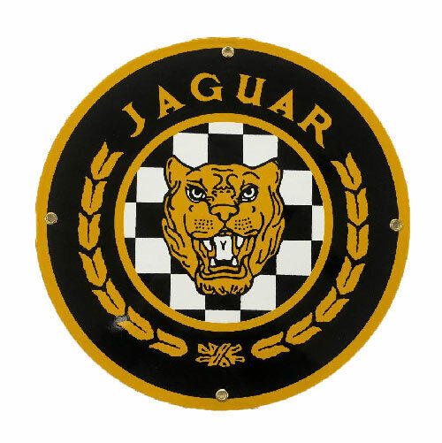Jaguar Sign Porcelain Advertising Sign