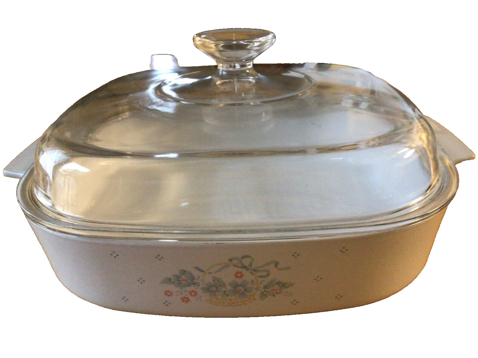 Corningware 2.5 Liter Covered Casserole Dish A-10-B - Country Cornflower Vintage Corningware 2.5 Liter Covered Casserole Dish A-10-B - Country Cornflower Vintage