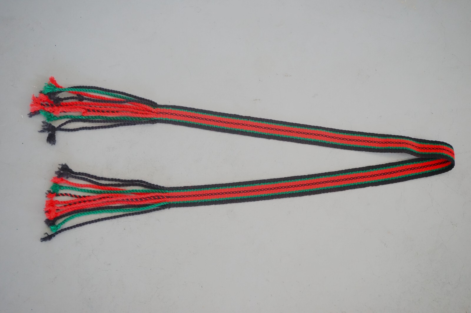 Chelsea Begay - Navajo Native American Indian Red Green & Black Sash 56 Chelsea Begay - Navajo Native American Indian Red Green & Black Sash 56