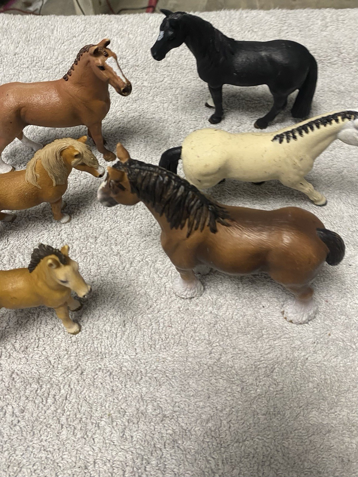 Schleich Horses Collectible Lot of 7 Horses Horse Figures 2009 -2016 Draft Horse