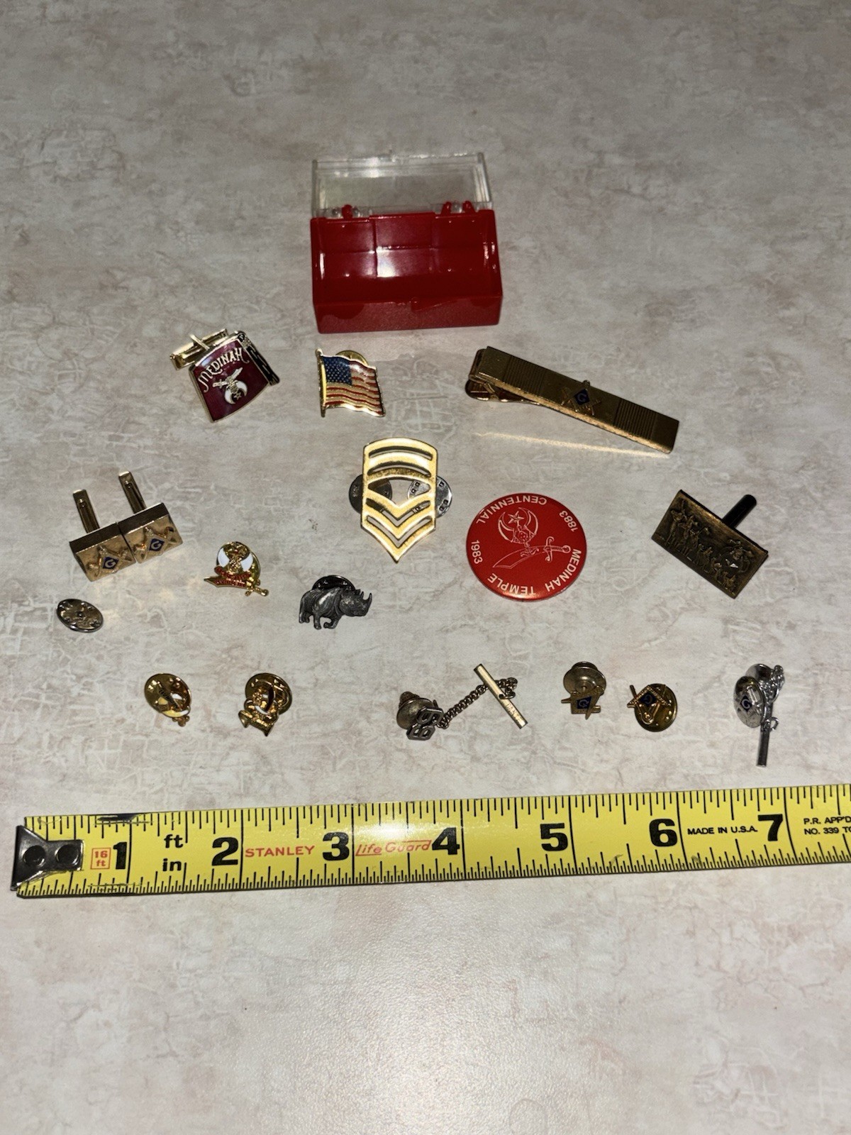 Shriner Medinah Pin Lot Lot Of 16 Lapel Pins USA Masons