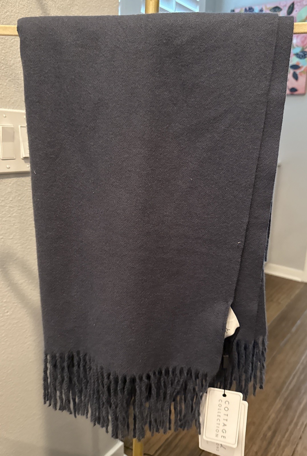 Bedford Cottage Edinburgh Throw - Denim (321-026) NWT Cottage Collection Bedford Cottage Edinburgh Throw - Denim (321-026) NWT Cottage Collection