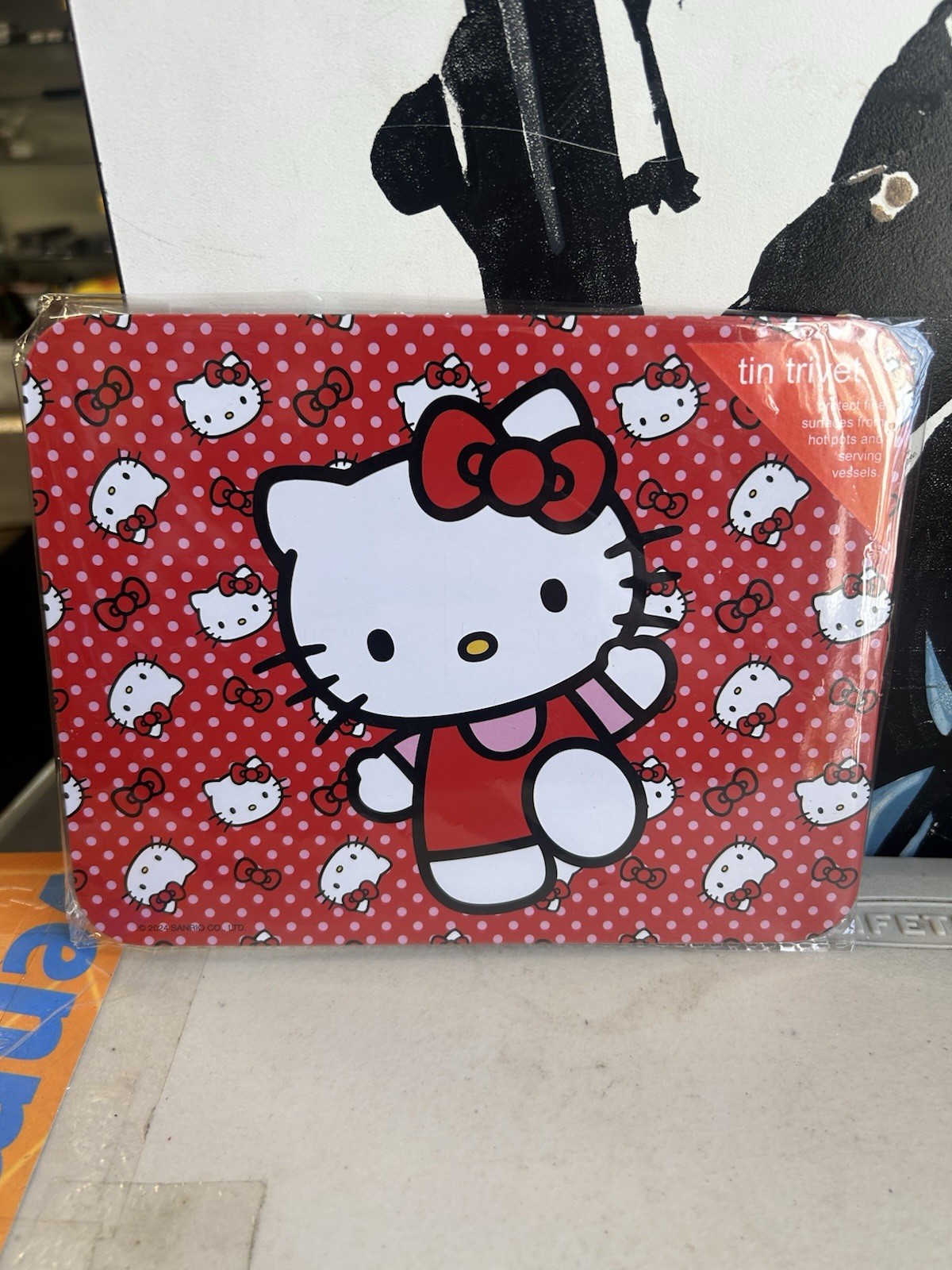 The Tin box Hello Kitty Tin Trivet 8 1/2” by 6 1/2”