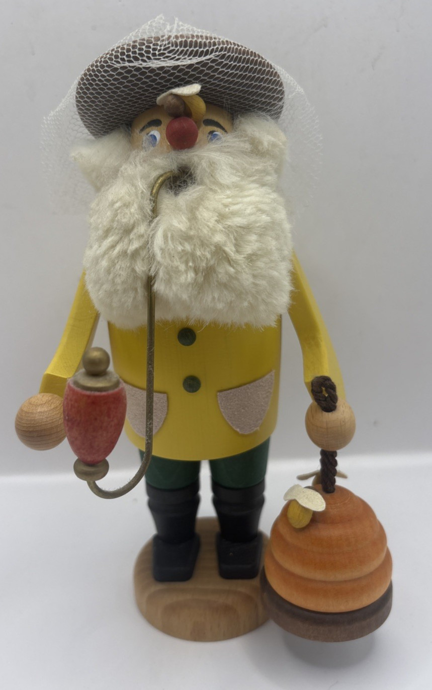 Vintage Straco Beekeeper Erzgebirge Incense Smoker Nutcracker Germany 8 Vintage Straco Beekeeper Erzgebirge Incense Smoker Nutcracker Germany 8