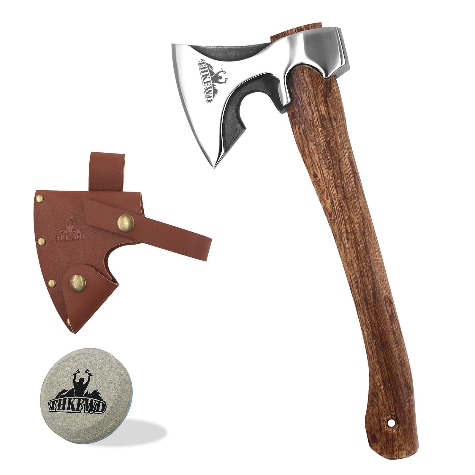 Camping Hatchet -Chopping Axe with Leather Sheath, 14.4\ Camping Hatchet -Chopping Axe with Leather Sheath, 14.4\