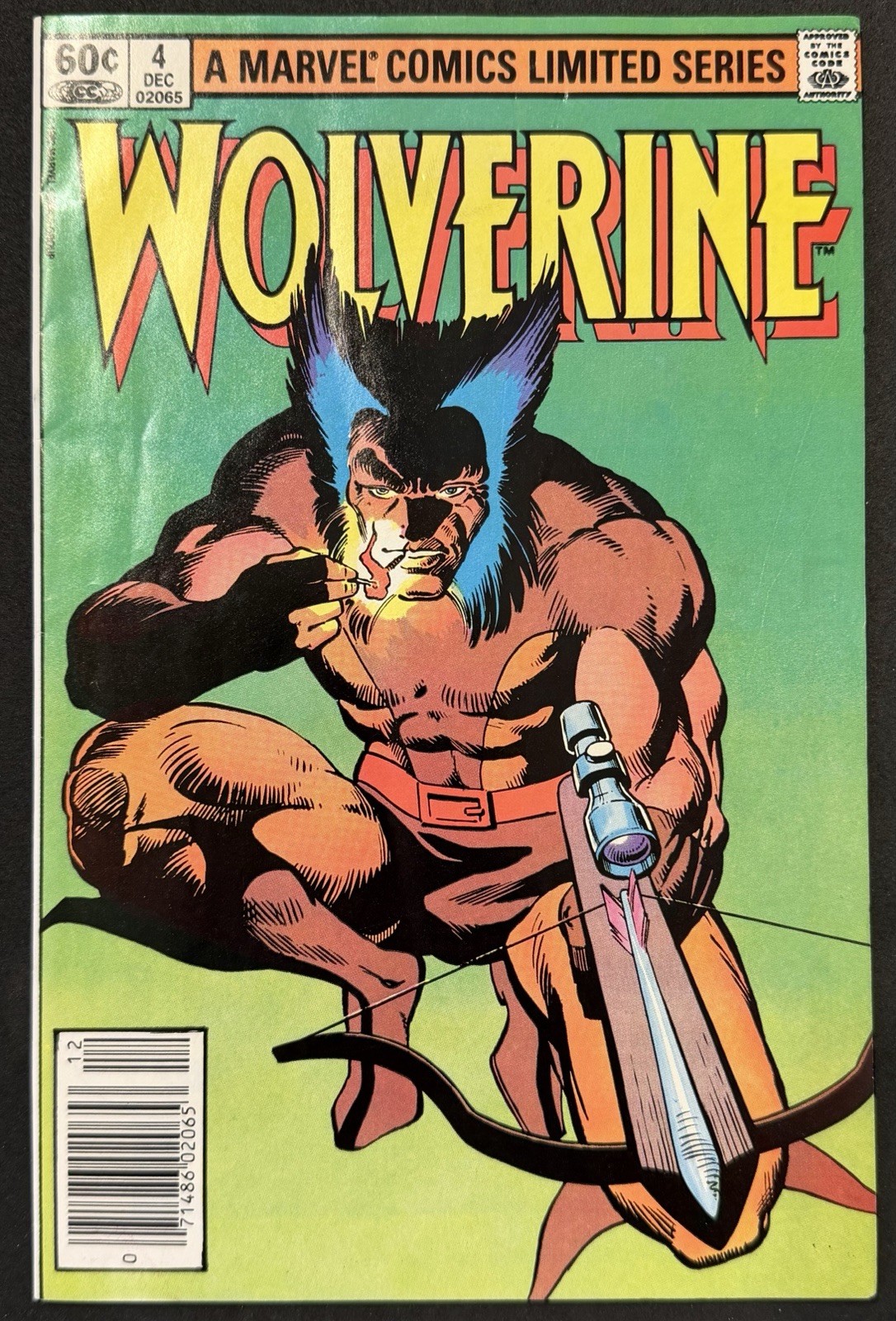 Wolverine #4 (12/1982) WP~Limited Series Newsstand Edition~Claremont & Miller