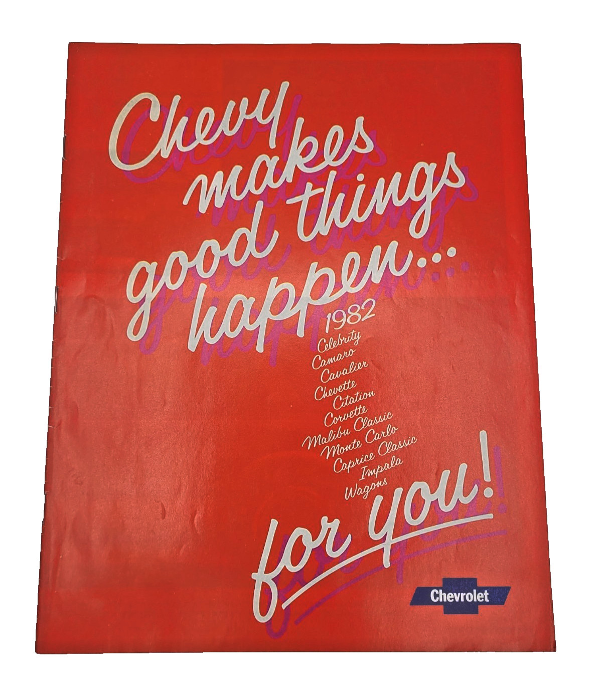 VTG ORIGINAL 1982 Chevrolet Brochure -Chevy makes good things happen  All Models