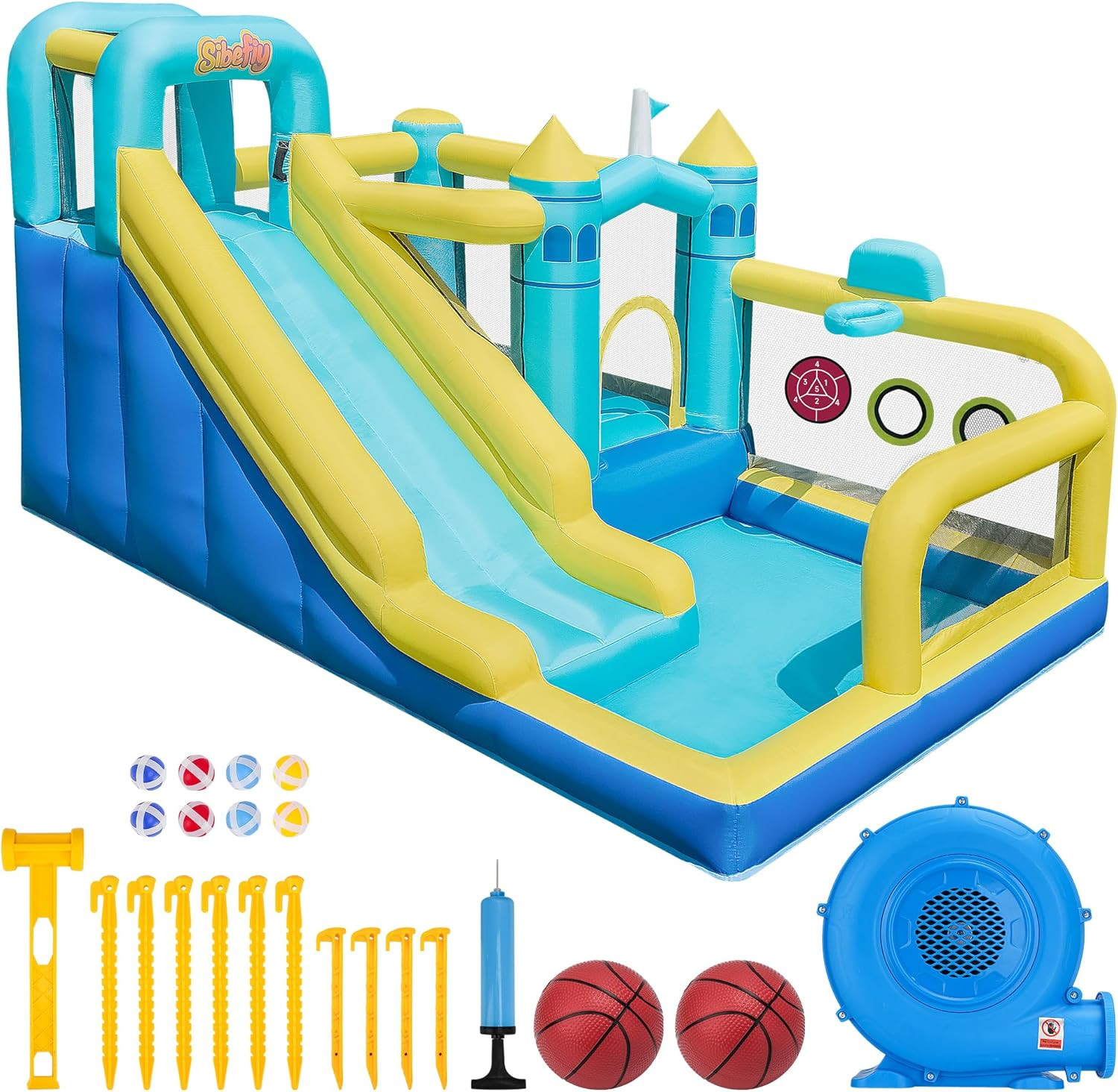 Bounce House, 8-In-1 Gameplay Mode Inflatable Bounce House for Kids Bounce House, 8-In-1 Gameplay Mode Inflatable Bounce House for Kids