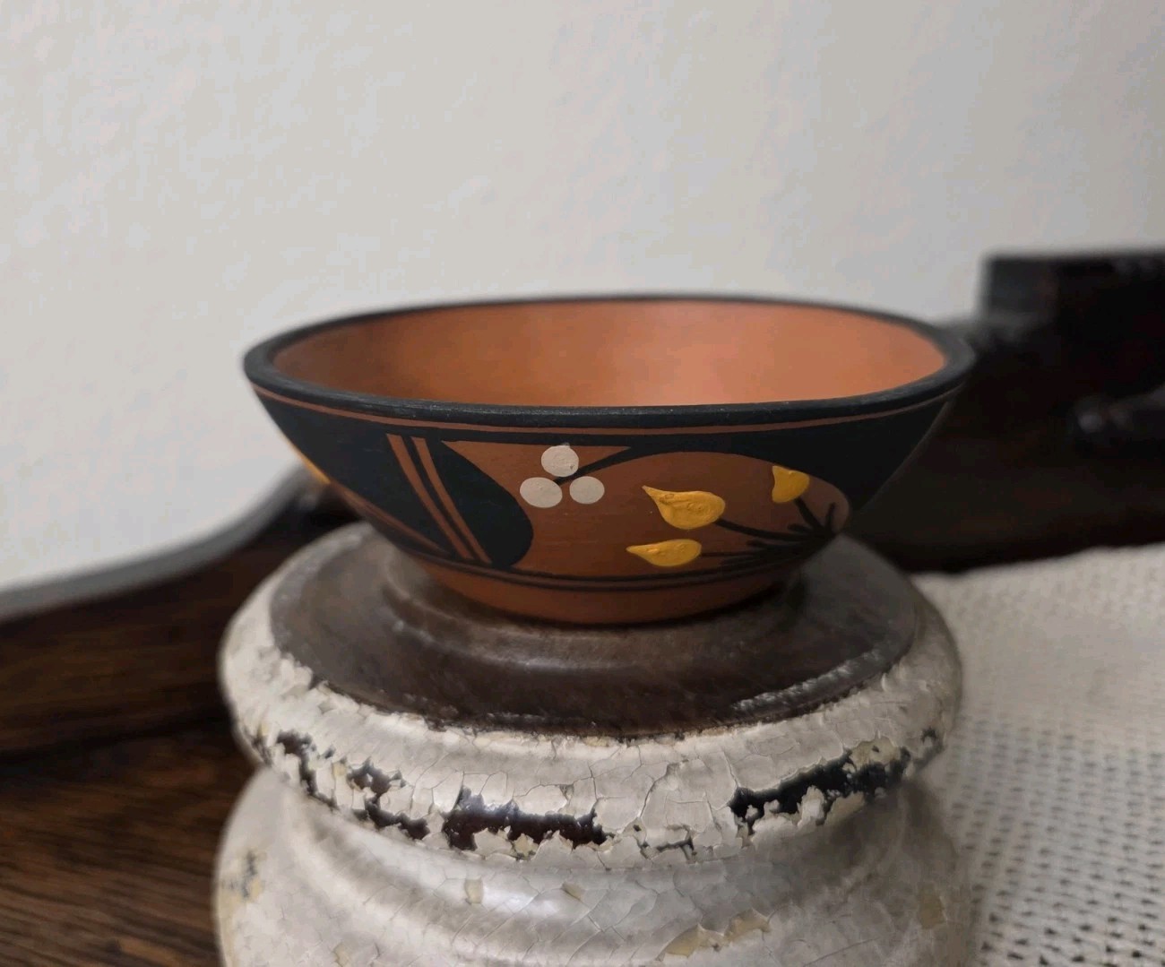Original Acoma Zia Pueblo Pottery Small Pot Handmade Signed by Yvonne Shije
