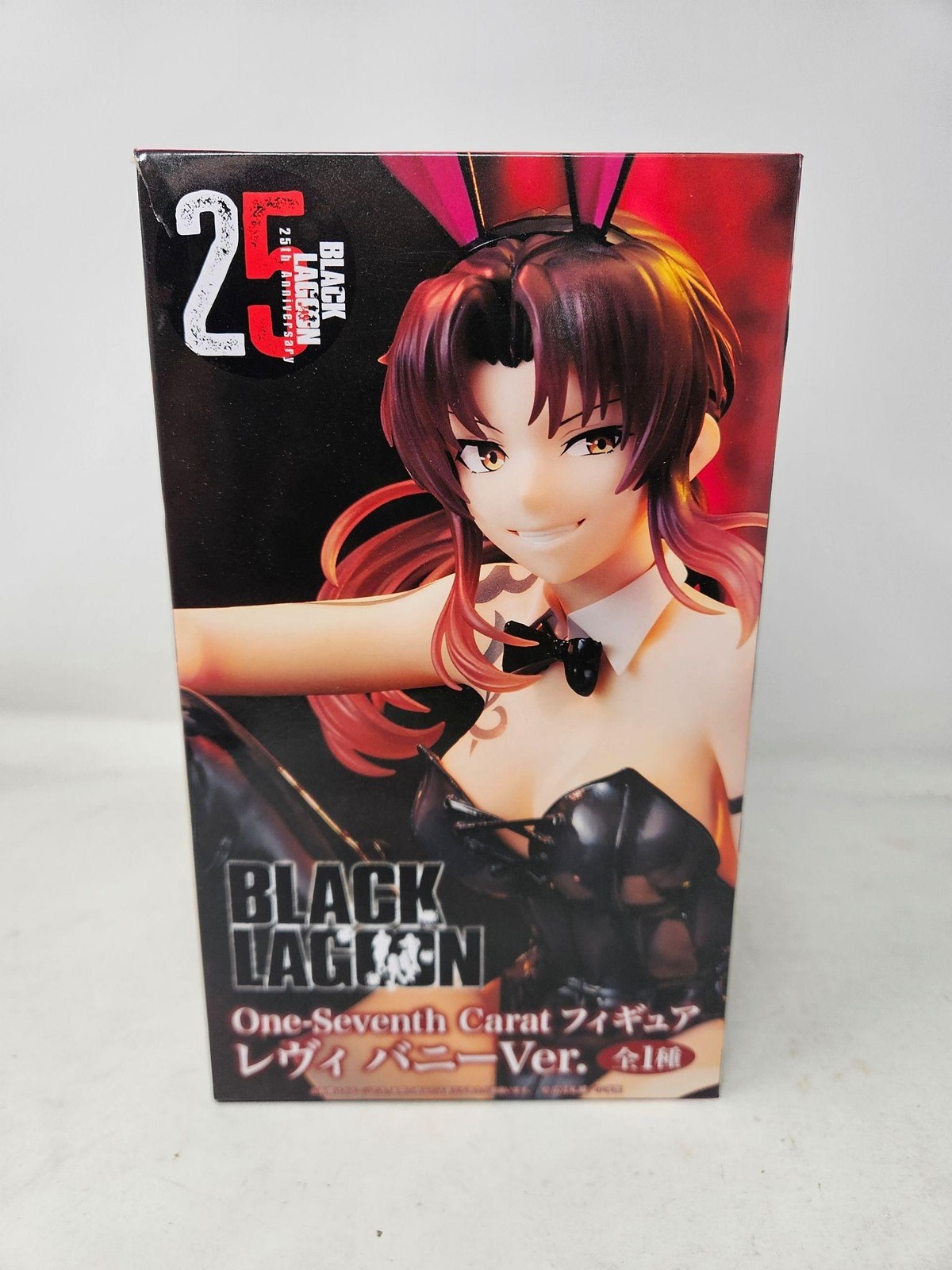 One-Seventh Carat Black Lagoon 25th Revy Bunny Ver Anime PVC Figure New Boxed
