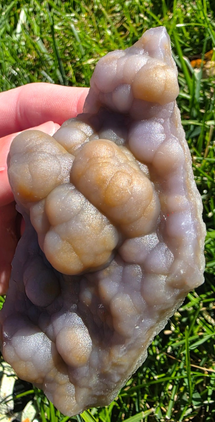 Botryoidal Fluorite Purple Iron included Crystal Henan China 116g 3.75\