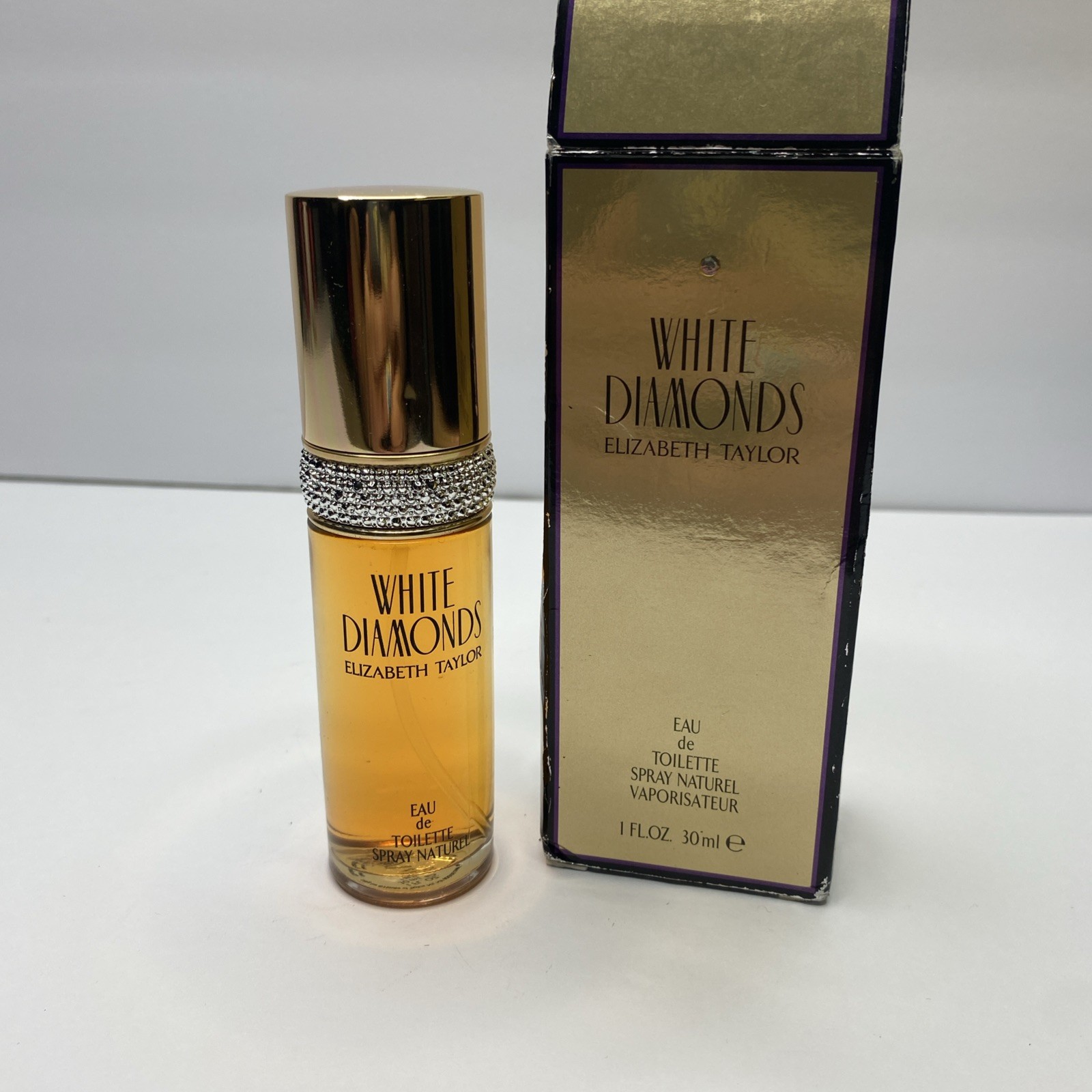 Vintage Elizabeth Taylor White Diamonds 3.3 Oz EDT Perfume Spray NEW unsealed 